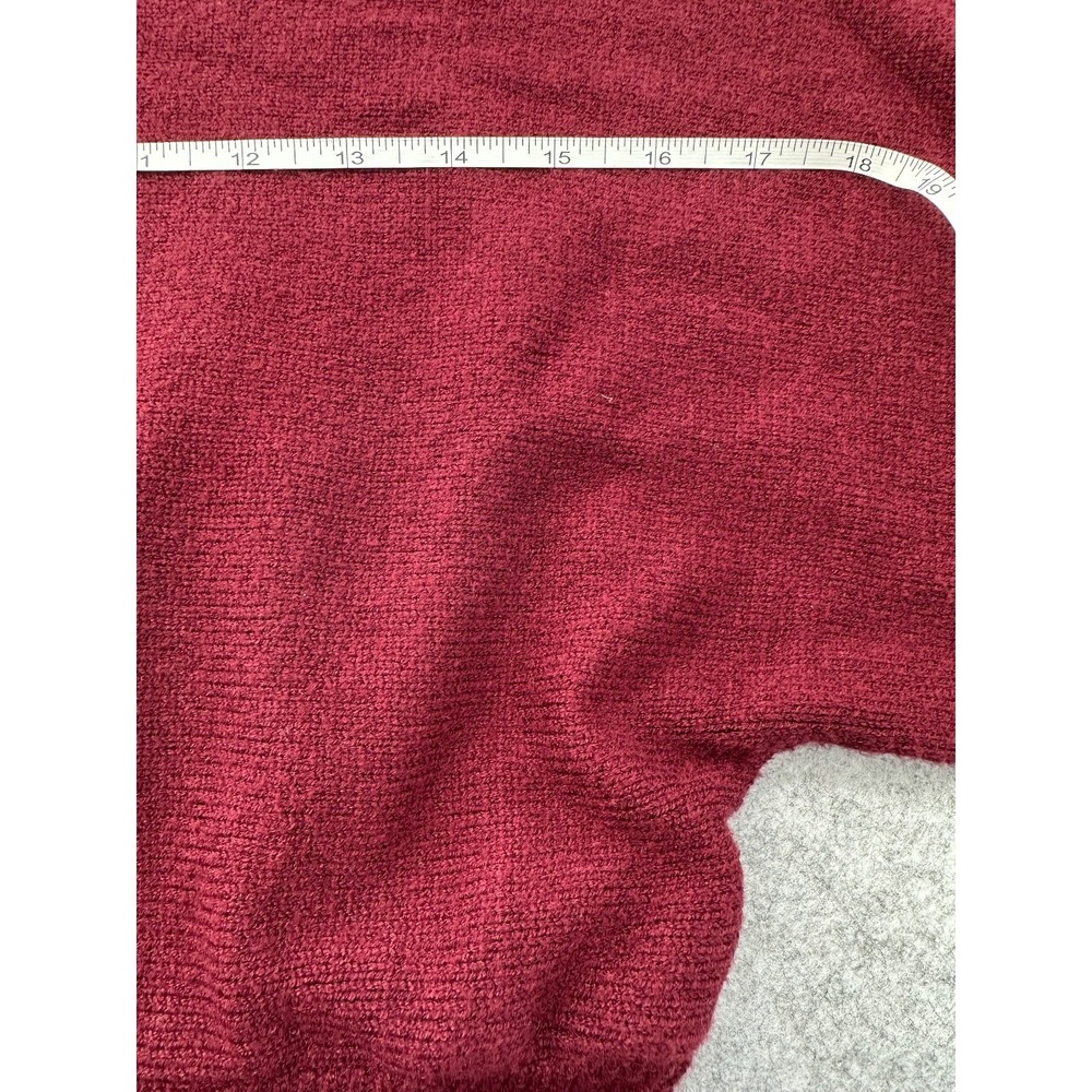 SHEIN Knit Sweater Dress Boatneck Dolman Sleeve Cranberry Red Midi Women's Large - Picture 8 of 10